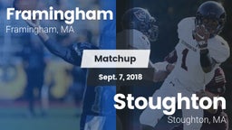 Matchup: Framingham High vs. Stoughton  2018