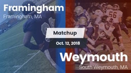 Matchup: Framingham High vs. Weymouth  2018