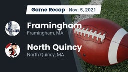 Recap: Framingham  vs. North Quincy  2021