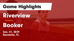 Riverview  vs Booker  Game Highlights - Jan. 21, 2019