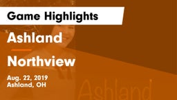 Ashland  vs Northview  Game Highlights - Aug. 22, 2019