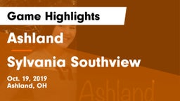 Ashland  vs Sylvania Southview Game Highlights - Oct. 19, 2019