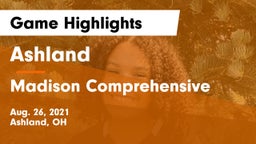 Ashland  vs Madison Comprehensive  Game Highlights - Aug. 26, 2021