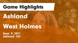 Ashland  vs West Holmes  Game Highlights - Sept. 9, 2021
