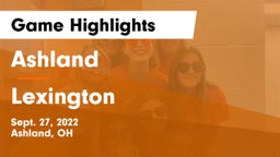 Ashland  vs Lexington  Game Highlights - Sept. 27, 2022
