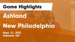 Ashland  vs New Philadelphia  Game Highlights - Sept. 21, 2023