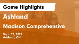 Ashland  vs Madison Comprehensive  Game Highlights - Sept. 26, 2023
