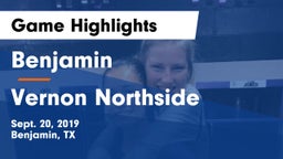 Benjamin  vs Vernon Northside Game Highlights - Sept. 20, 2019
