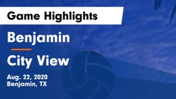 Benjamin  vs City View  Game Highlights - Aug. 22, 2020