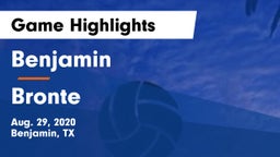 Benjamin  vs Bronte  Game Highlights - Aug. 29, 2020