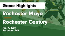 Rochester Mayo  vs Rochester Century  Game Highlights - Jan. 4, 2020