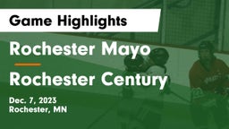 Rochester Mayo  vs Rochester Century  Game Highlights - Dec. 7, 2023