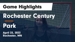 Rochester Century  vs Park  Game Highlights - April 23, 2022