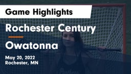Rochester Century  vs Owatonna  Game Highlights - May 20, 2022