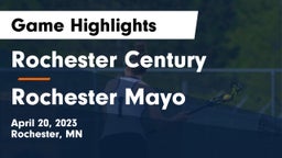 Rochester Century  vs Rochester Mayo  Game Highlights - April 20, 2023