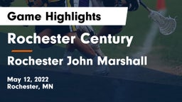 Rochester Century  vs Rochester John Marshall  Game Highlights - May 12, 2022