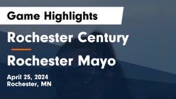 Rochester Century  vs Rochester Mayo  Game Highlights - April 25, 2024