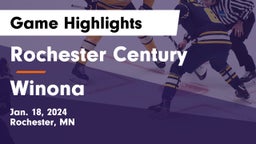 Rochester Century  vs Winona  Game Highlights - Jan. 18, 2024