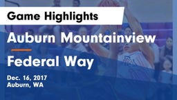 Auburn Mountainview  vs Federal Way  Game Highlights - Dec. 16, 2017