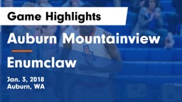 Auburn Mountainview  vs Enumclaw  Game Highlights - Jan. 3, 2018