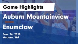 Auburn Mountainview  vs Enumclaw  Game Highlights - Jan. 26, 2018