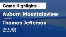 Auburn Mountainview  vs Thomas Jefferson  Game Highlights - Jan. 8, 2020