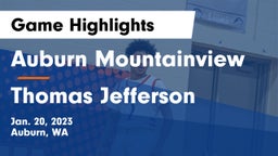 Auburn Mountainview  vs Thomas Jefferson  Game Highlights - Jan. 20, 2023