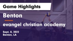 Benton  vs evangel christian academy Game Highlights - Sept. 8, 2022