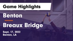 Benton  vs Breaux Bridge Game Highlights - Sept. 17, 2022