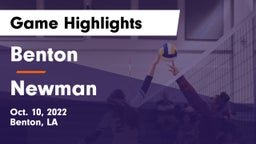 Benton  vs Newman  Game Highlights - Oct. 10, 2022