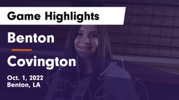 Benton  vs Covington  Game Highlights - Oct. 1, 2022