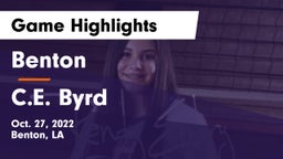 Benton  vs C.E. Byrd  Game Highlights - Oct. 27, 2022