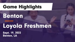Benton  vs Loyola Freshmen Game Highlights - Sept. 19, 2022