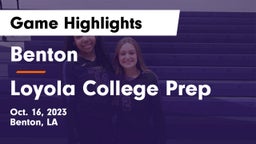 Benton  vs Loyola College Prep  Game Highlights - Oct. 16, 2023