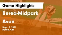 Berea-Midpark  vs Avon  Game Highlights - Sept. 9, 2021