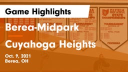Berea-Midpark  vs Cuyahoga Heights  Game Highlights - Oct. 9, 2021