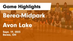 Berea-Midpark  vs Avon Lake  Game Highlights - Sept. 19, 2023