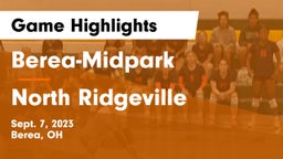 Berea-Midpark  vs North Ridgeville  Game Highlights - Sept. 7, 2023