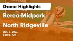 Berea-Midpark  vs North Ridgeville  Game Highlights - Oct. 5, 2023