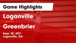 Loganville  vs Greenbrier  Game Highlights - Sept. 30, 2021