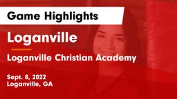 Loganville  vs Loganville Christian Academy  Game Highlights - Sept. 8, 2022