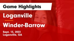 Loganville  vs Winder-Barrow  Game Highlights - Sept. 13, 2022