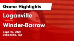 Loganville  vs Winder-Barrow  Game Highlights - Sept. 20, 2022