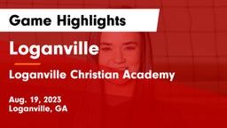 Loganville  vs Loganville Christian Academy  Game Highlights - Aug. 19, 2023