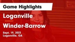 Loganville  vs Winder-Barrow  Game Highlights - Sept. 19, 2023
