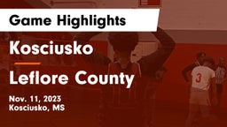 Kosciusko  vs Leflore County  Game Highlights - Nov. 11, 2023