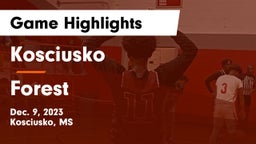Kosciusko  vs Forest  Game Highlights - Dec. 9, 2023