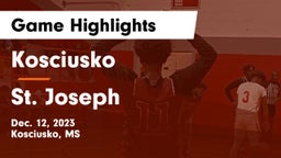 Kosciusko  vs St. Joseph Game Highlights - Dec. 12, 2023
