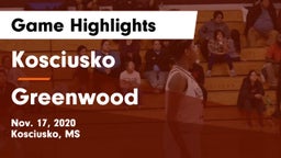 Kosciusko  vs Greenwood  Game Highlights - Nov. 17, 2020