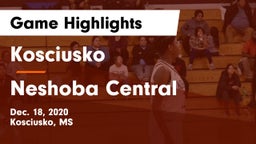 Kosciusko  vs Neshoba Central  Game Highlights - Dec. 18, 2020